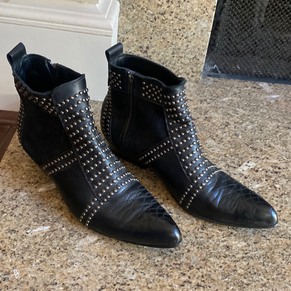 Anine Bing Charlie Boots with Silver Studs